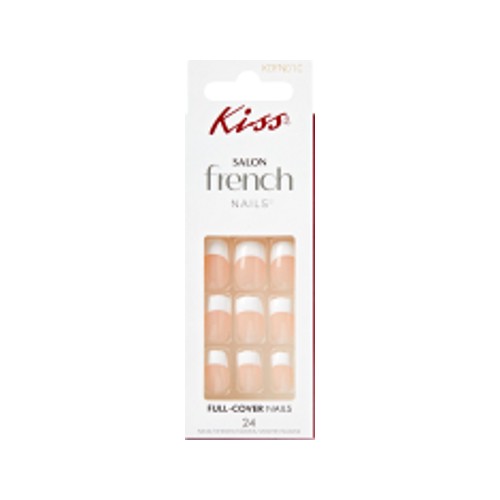 Kiss Salon Color Nails French Perfect Self 24 Nails