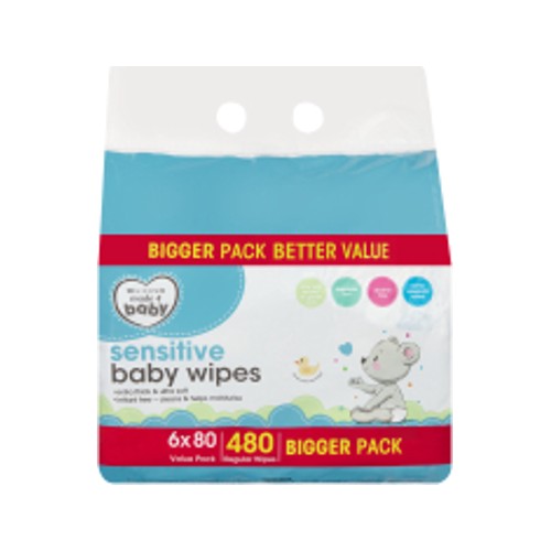 made 4 baby baby wipes 6 packs x 80 wipes