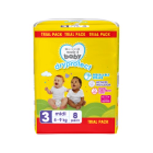 made 4 baby dryprotect nappies size 3 midi 8s