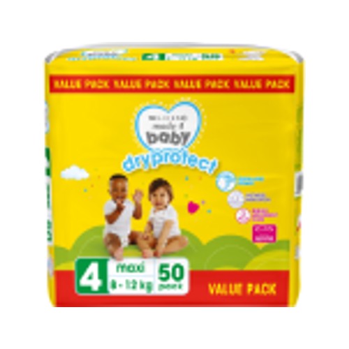 made 4 baby dryprotect nappies size 4 maxi 50s