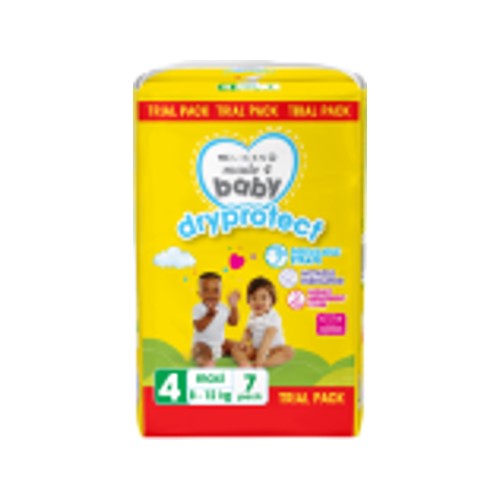 made 4 baby dryprotect nappies size 4 maxi 7s