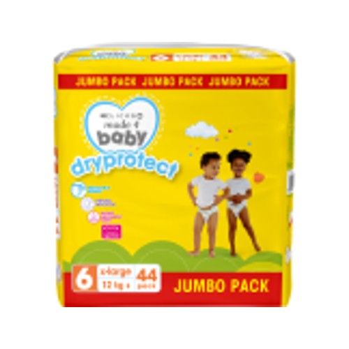 made 4 baby dryprotect nappies size 6 extra large 44s