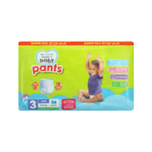 made 4 baby pants size 3 midi 56s
