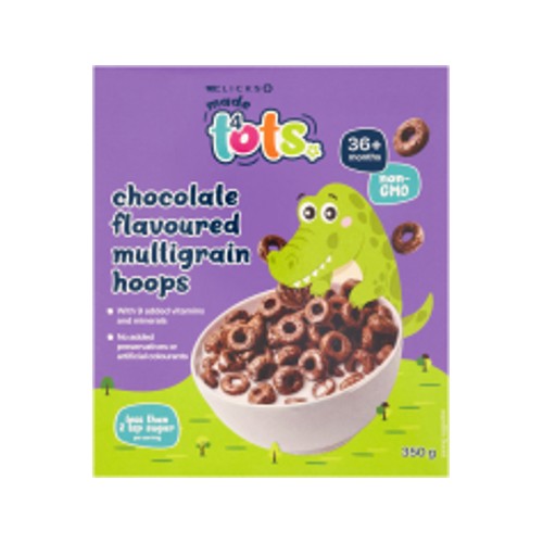 Made 4 Tots Cereal Hoops Chocolate 350g