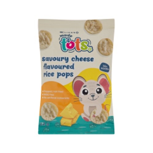 Made 4 Tots Rice Pop Chips Cheese 22g