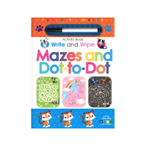 Mega Books Write and Swipe Mazes and Dot to Dot