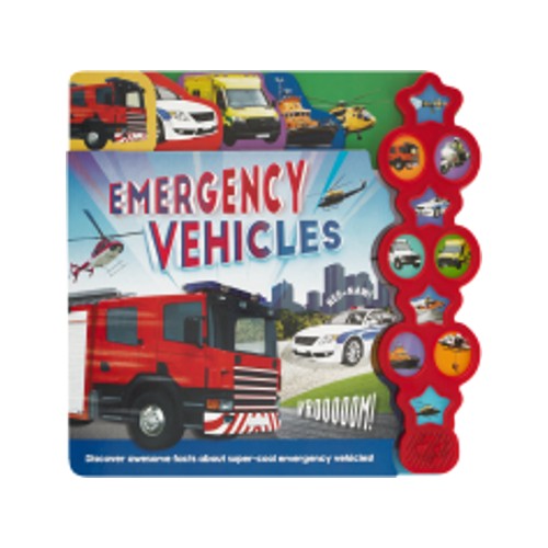 Mega Magazine Emergency Vehicles Book 10 Sounds
