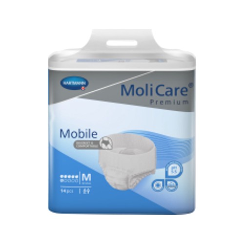molicare mobile incontinence pants medium 14 pants