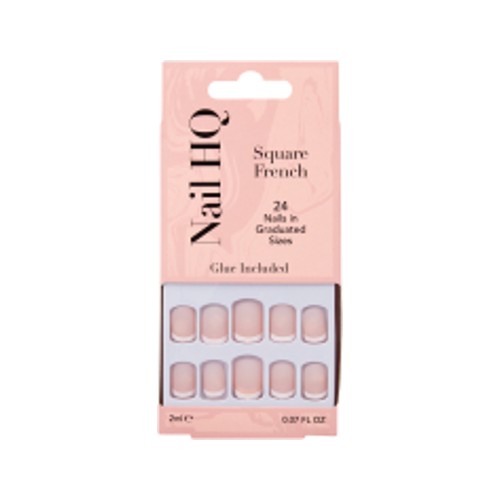 Nail Hq Square French Nails 24s