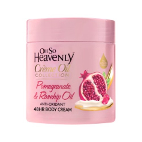 Oh So Heavenly Creme Oil Body Cream Pomegranate & Rosehip Oil 470ml