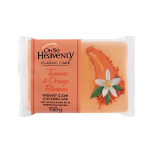 oh so heavenly glycerine bar tumeric & orange 150g