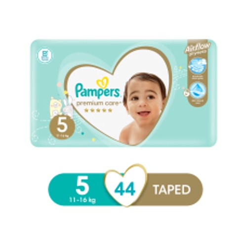 pampers premium care nappies size 5 44s