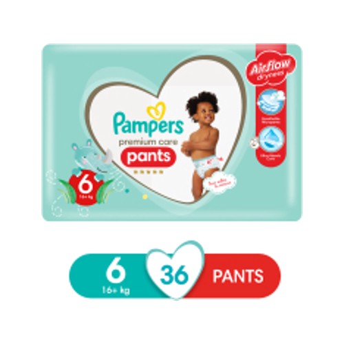 pampers premium care pants size 6 36s