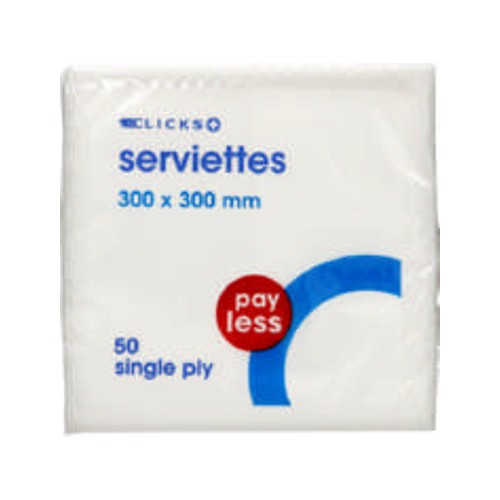 Payless 1-ply Serviettes 50