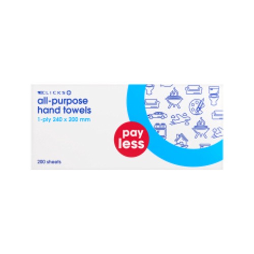 Payless All Purpose Hand Towel 1 Ply 200 Sheets
