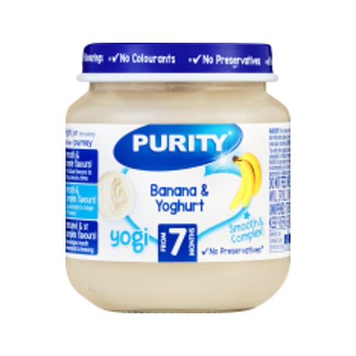 Purity Second Food Bananas & Yoghurt 125ml