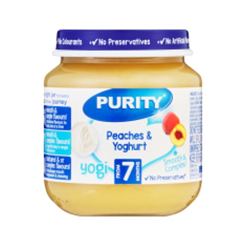 Purity Second Food Peaches & Yoghurt Baby Food 125ml