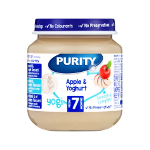 Purity Second Foods Apples & Yoghurt 125ml
