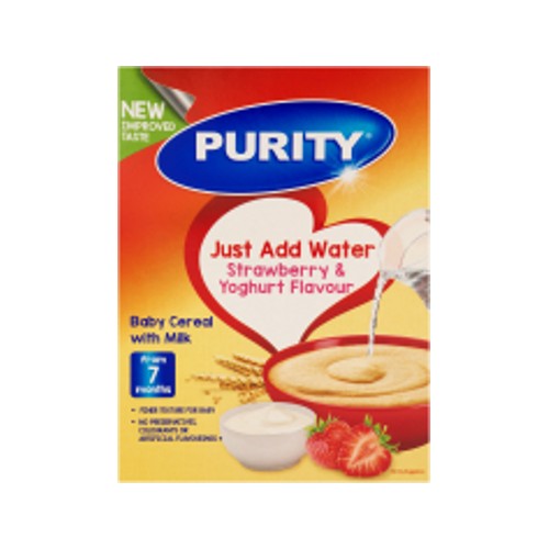 Purity Second Foods Baby Cereal with Milk Strawberry & Yoghurt Flavour 200g