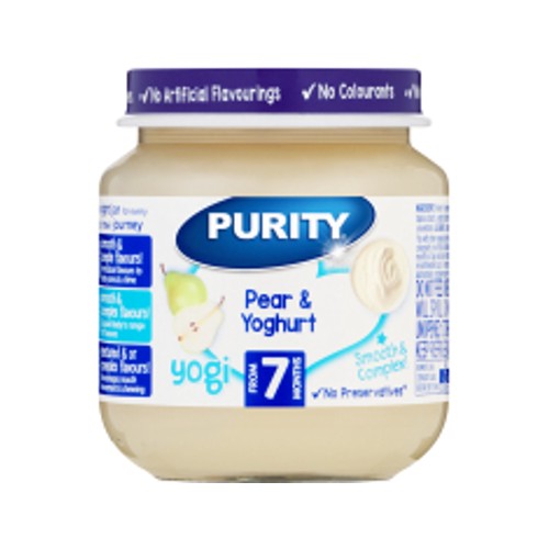 Purity Second Foods Pear & Yoghurt 125ml