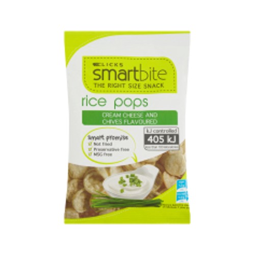 Smartbite Rice Pop Chips Cream Cheese & Chives 22g