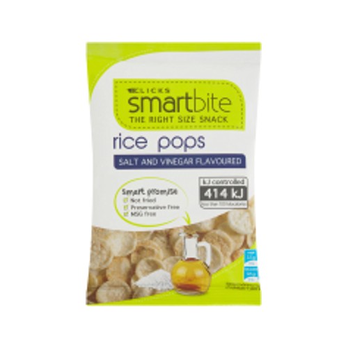 Smartbite Rice Pop Chips Salt & Vinegar 22g