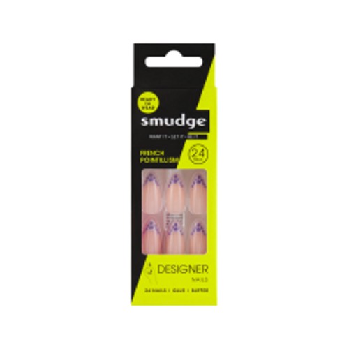 Smudge 24 Piece Press on Nails French Pointillism