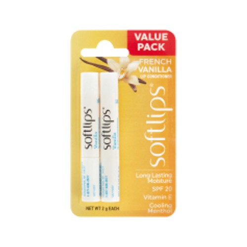Softlips Duo Lip Balms French Vanilla