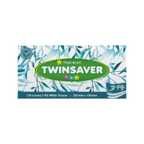 twinsaver 3-ply facial tissues spring 120