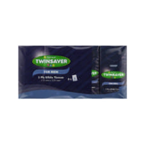 twinsaver 3 ply tissues men 8 pocket packs