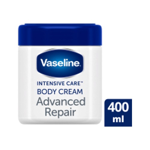 Vaseline Intensive Care Fragrance Free Body Cream Advanced Dry Skin Repair 400ml