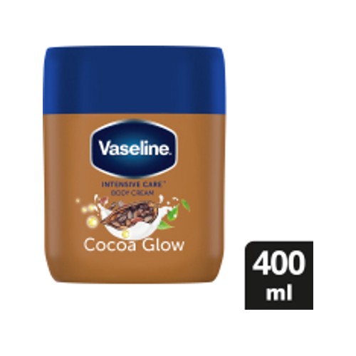 Vaseline Intensive Care Moisturizing Body Cream for Dry Skin Cocoa Glow 400ml