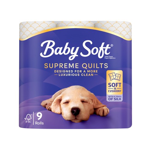 baby soft toilet roll supreme quilts 9s white