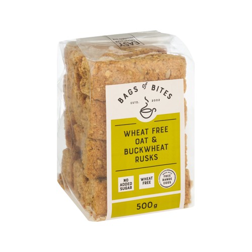 Bags of Bites Rusks Sugar & Wheat Free 500g Kosher