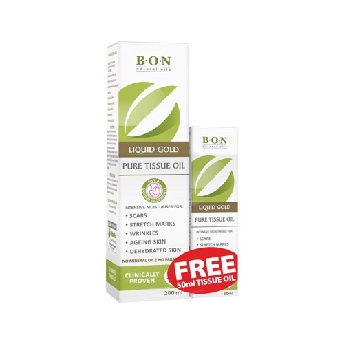 bon liquid gold pure tissue oil 200ml 50ml value pack