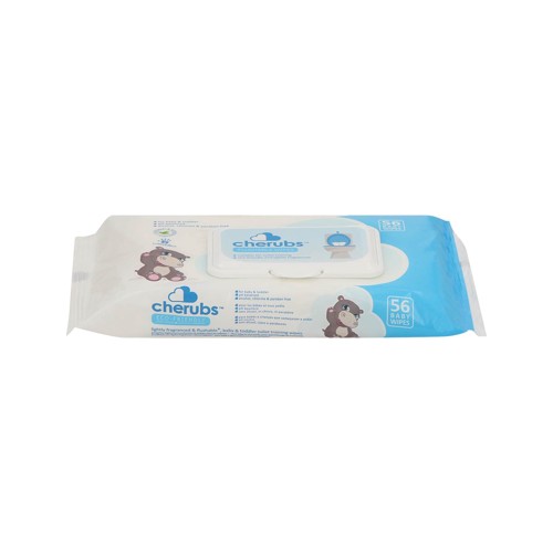 cherubs classic fragrance toilet training wipes 56s
