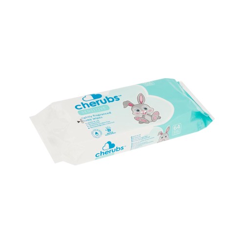 cherubs wipes sensitive fragranced 64 ea
