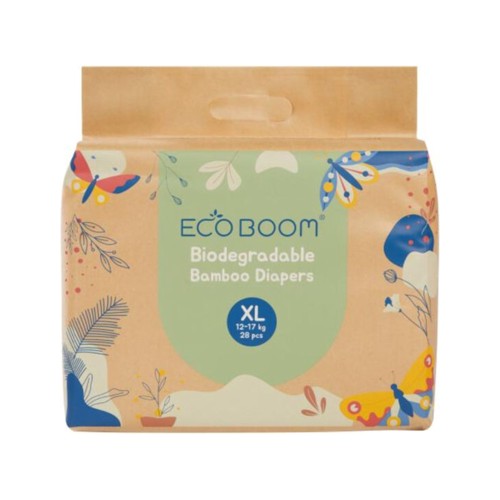 Eco Boom Bamboo Nappies Extra Large 28 Pieces