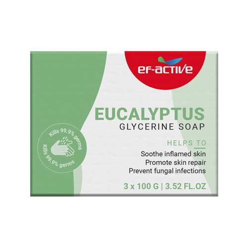 ef active eucalyptus glycerine soap 100g