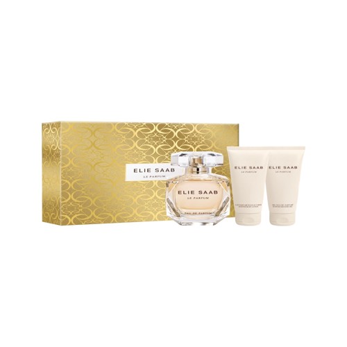 Elie Saab Le Parfum Eau De Parfum 90ml Plus Body Lotion 75ml and Shower Gel 75ml