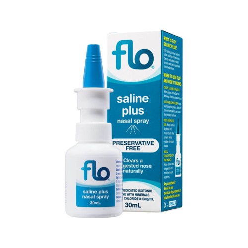 flo saline plus nasal spray 30ml