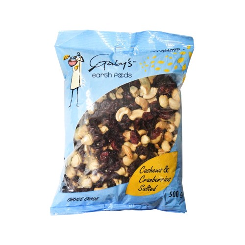 Gabys Cashews & Cranberries 500g