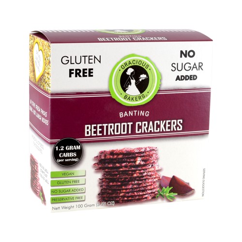 Gracious Bakers Beetroot Crackers 100g