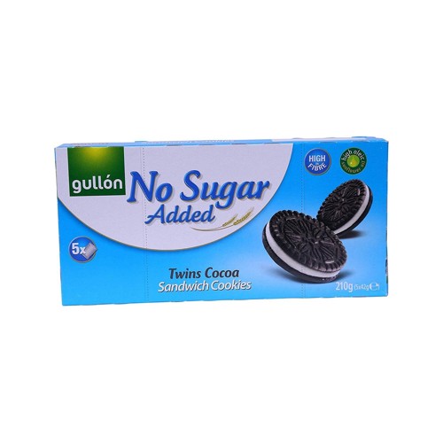 Gullon Twins Cocoa Sandwich Cookies Sugar Free 210g