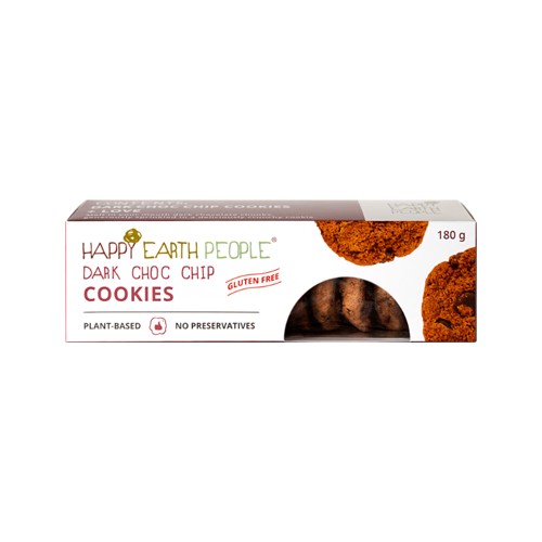 Happy Earth People Dark Chocolate Chip Cookies 180g