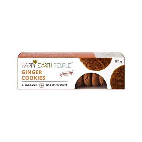 Happy Earth People Ginger Cookie