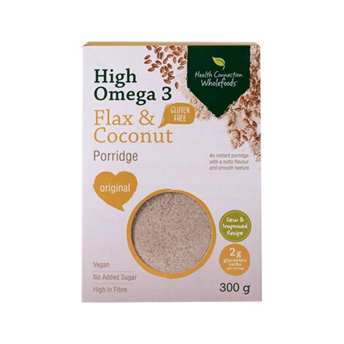 Health Connection Flax & Coconut Porridge Cacao 300g Kosher
