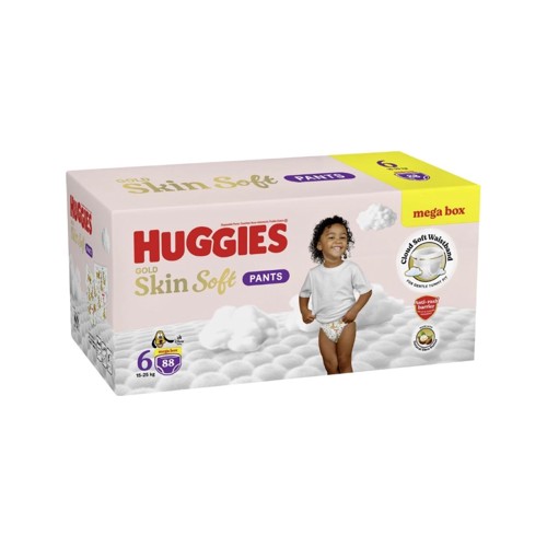 huggies gold skin soft pants mega sz6 88