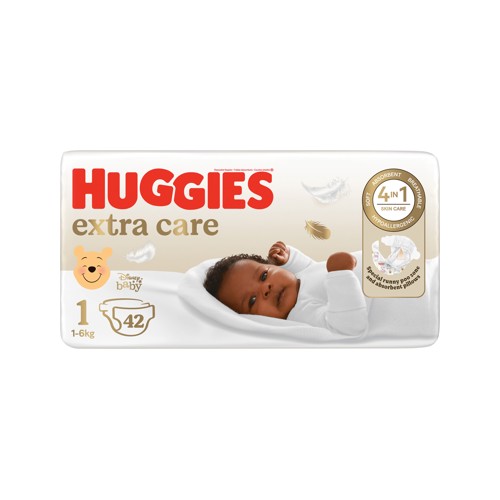 huggies new baby extra care size 1 42s