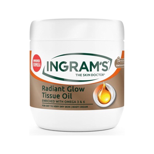 ingrams radiant glow cream with tissue oil 400 ml